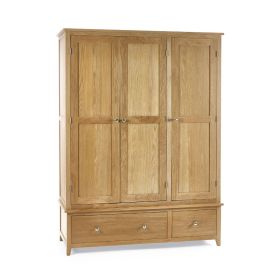 Julian Bowen Mallory 3 Door Wardrobe in Oak