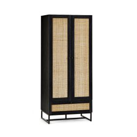 Julian Bowen Padstow Wardrobe in Black