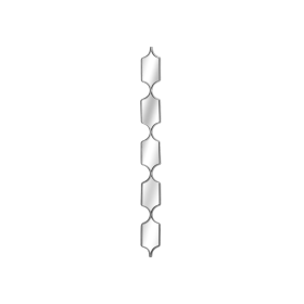 Square Decorative Hanging Collage Mirror In Silver