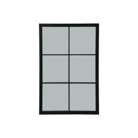 Black Wood XL Window Mirror