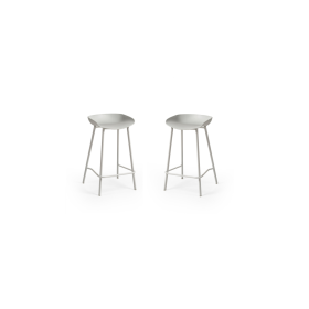 Set of 2 Renzo Barstools - Grey