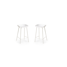 Set of 2 Renzo Barstools - White