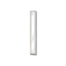 Antique White Frame Narrow Wall Mirror