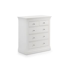 Julian Bowen Clermont 3+2 Chest of Drawers in Surf White