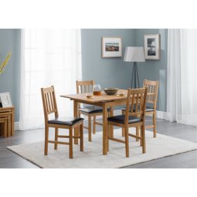 Julian Bowen Coxmoor Extending Dining Table & Chairs in Solid Oak
