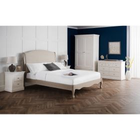 Julian Bowen Camille Bed in Oatmeal Linen