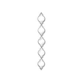 Silver Quarterfoil Decorative Hanging Mirror