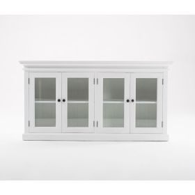 Halifax Display Buffet with 4 Glass Doors in Classic White