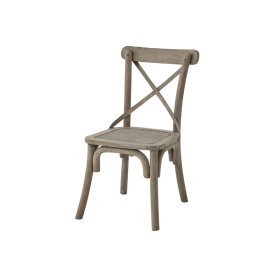 Copgrove Collection Cross Back Chair With Rush Seat
