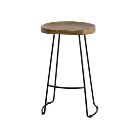 Franklin Hardwood Shaped Barstool