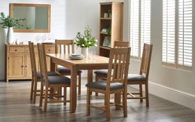 Julian Bowen Mallory Extending Dining Table in Oak