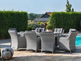 Ascot 8 Seat Oval Dining Set