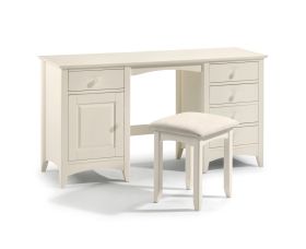 Julian Bowen Maine Dressing Table & Stool in Dove Grey