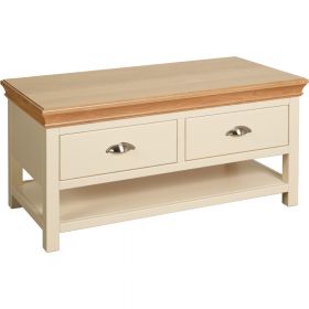 Lundy Painted Coffee Table With Drawer