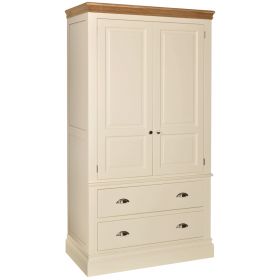 Lundy Painted Double Wardrobe With Drawers