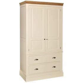 Lundy Painted Double Wardrobe With Drawers
