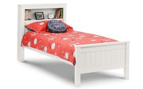 Maine Bookcase Bed 90cm - Surf White