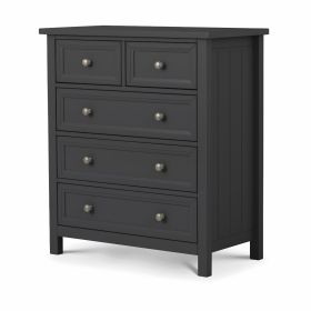 Julian Bowen Maine 3 + 2  Drawer Chest - Anthracite