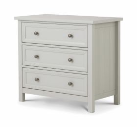Julian Bowen Maine 3 Drawer Wide Chest - Dove Grey
