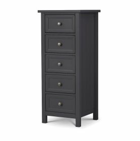 Maine 5 Drawer Tall Chest - Anthracite