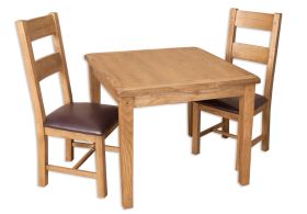 Boston Rustic Living Small Square Dining Table
