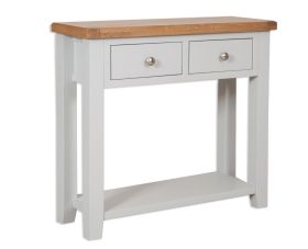 Boston French Grey Living 2 Drawer Contemporary Grey Console Table