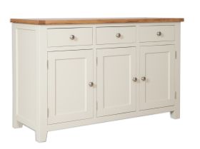 Boston Ivory Living 3 Door/Drawer Ivory Sideboard