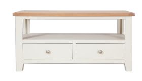 Boston Ivory Living 2 Drawer Ivory Coffee Table