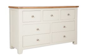 Boston Ivory Bedroom 7 Drawer Wide Ivory Chest