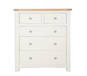 Boston Ivory Bedroom 5 Drawer Ivory Chest