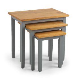 Julian Bowen Cleo Nest of Tables in Grey & Oak