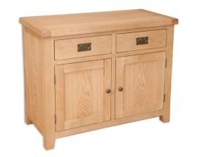 Boston Natural Oak Living 2 Door/Drawer Oak Sideboard