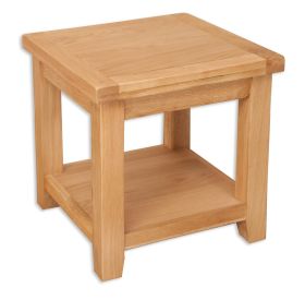 Boston Natural Oak Living Oak Lamp Table