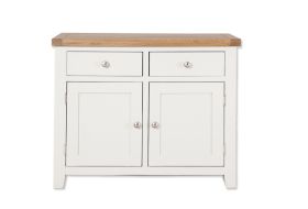 Boston White Living 2 Door/Drawer White Sideboard