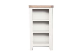 Boston White Living Small White Bookcase/DVD Rack