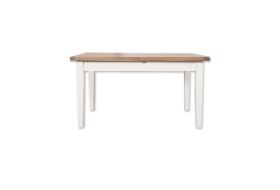 Boston White Living Medium Extendable White Dining Table