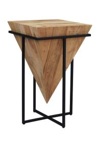 Mumbai Large Light Pyramid Shaped Side Table