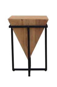 Mumbai Small Light Pyramid Shaped Side Table