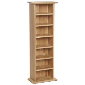 New Oak CD, DVD Storage Stand