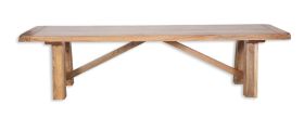 Patiala 175cm Dining Bench in Natural Wood 