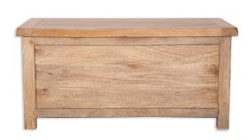 Rajasthan Blanket Box in Natural Wood 