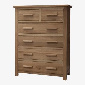 Opus 4+2 Chest of Drawers in Solid Oak