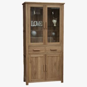 Opus 4D Library Unit in Solid Oak
