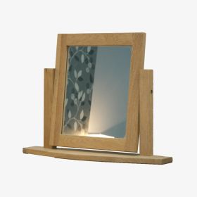Opus Dressing Table Mirror in Solid Oak