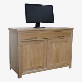 Opus Solid Oak Hideaway Computer Desk