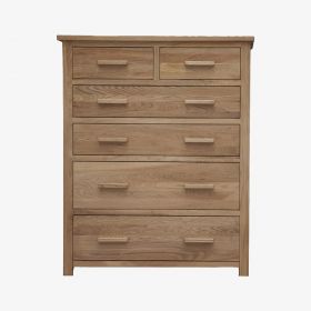 Opus Solid Oak Jumbo Chest of Drawers