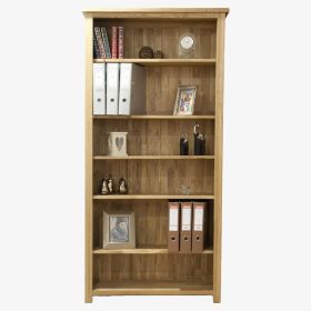 Opus Large Bookcase in Solid Oak