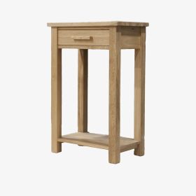 Opus Small Hall/Console Table in Solid Oak