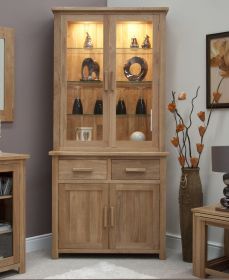 Opus Solid Oak Small Cabinet & Display Unit