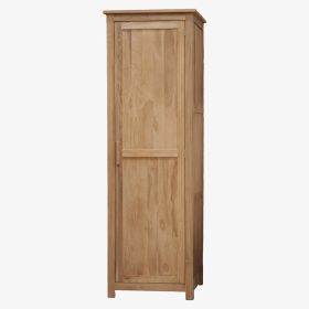 Opus Single Wardrobe in Solid Oak